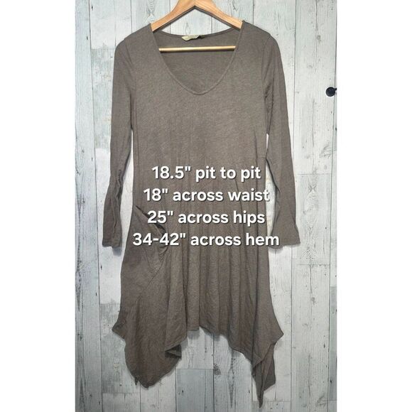 Chalet Cotton Blend Asymmetrical Handkerchief Hem Goblincore Dress Sz. M - Picture 2 of 7